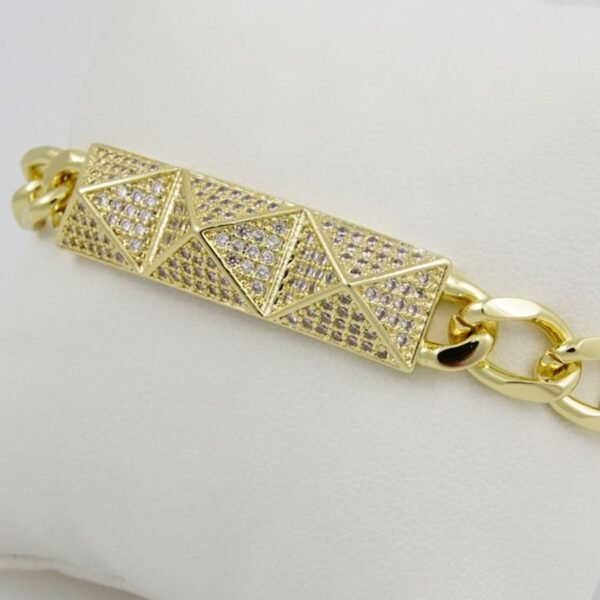 Bracelets Woman/ Pulseras Dama/  Zircon Stone/  14K Real Color/  FREE SHIPPING OVER $50.00 DOLLAR PURCHASE///B-0076 - Image 2