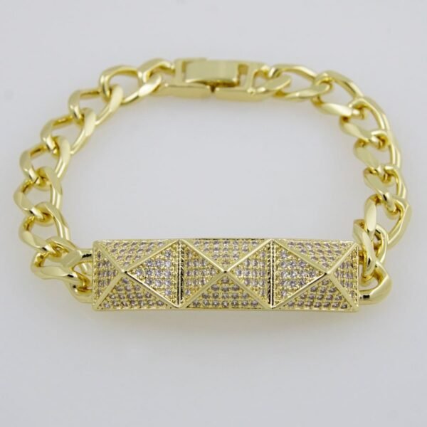Bracelets Woman/ Pulseras Dama/  Zircon Stone/  14K Real Color/  FREE SHIPPING OVER $50.00 DOLLAR PURCHASE///B-0076 - Image 3
