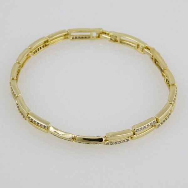 Bracelets Woman/ Pulseras Dama/  Zircon Stone/  14K Real Color/  FREE SHIPPING OVER $50.00 DOLLAR PURCHASE///B-0078 - Image 3