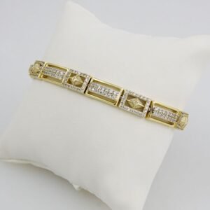 Bracelets Woman/ Pulseras Dama/  Zircon Stone/  14K Real Color/  FREE SHIPPING OVER $50.00 DOLLAR PURCHASE///B-0079