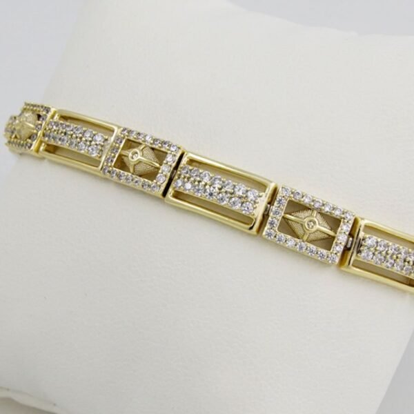 Bracelets Woman/ Pulseras Dama/  Zircon Stone/  14K Real Color/  FREE SHIPPING OVER $50.00 DOLLAR PURCHASE///B-0079 - Image 2