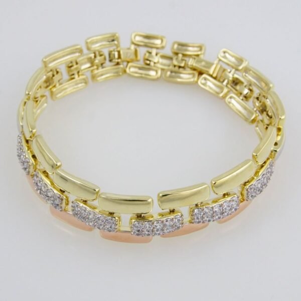 Bracelets Woman/ Pulseras Dama/ Zircon Stone/14K Real Color/FREE SHIPPING OVER $50.00 DOLLAR PURCHASE///B-0081 - Image 3