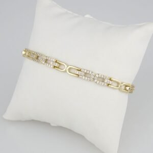 Bracelets Woman/ Pulseras Dama/ Zircon Stone/ 14K Real Color//B0046