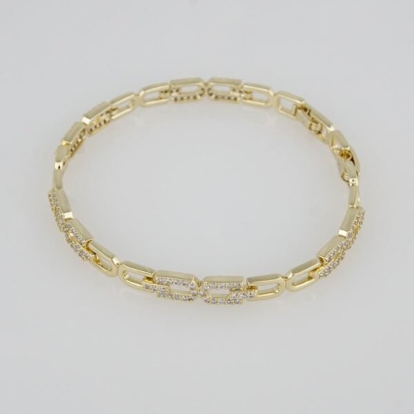 Bracelets Woman/ Pulseras Dama/ Zircon Stone/ 14K Real Color//B0046 - Image 3