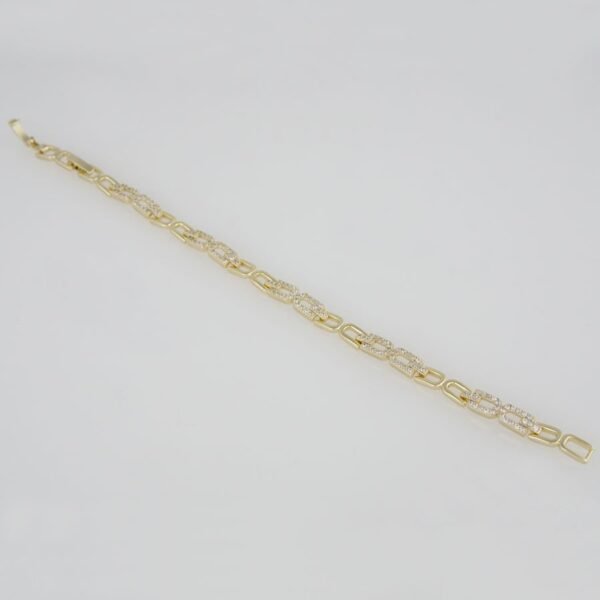 Bracelets Woman/ Pulseras Dama/ Zircon Stone/ 14K Real Color//B0046 - Image 2