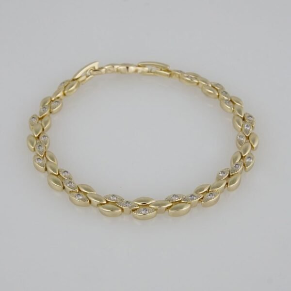 Bracelets Woman/ Pulseras Dama/  Zircon Stone/  14K Real Color//B0054 - Image 3