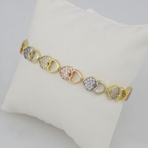 Bracelets Woman/ Manillas Mujer/  Three Tone/ 3 Colores///  FREE SHIPPING OVER $50.00 DOLLAR PURCHASE///B0063
