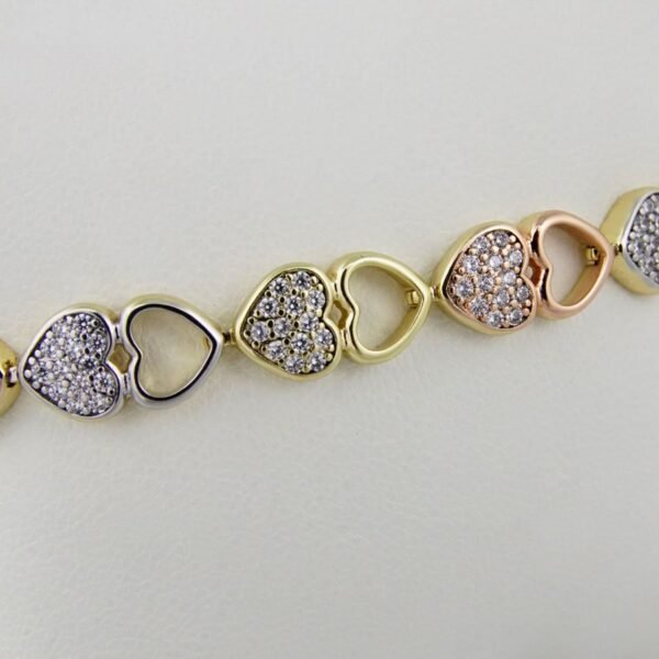 Bracelets Woman/ Manillas Mujer/  Three Tone/ 3 Colores///  FREE SHIPPING OVER $50.00 DOLLAR PURCHASE///B0063 - Image 3