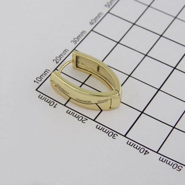 Earrings Woman/ Aretes Dama/   14K Real Color// E0065 - Image 4