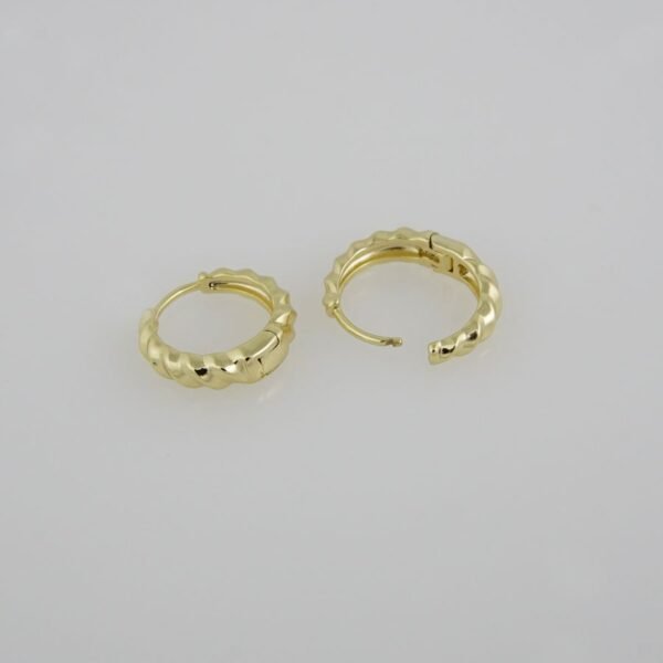 Earrings Woman/ Aretes Dama/  14K Real Color// E0084 - Image 2