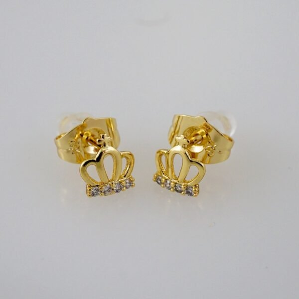 Women Earrings/ Aretes Dama/  Zircon Stone/  14k Real Color// E843