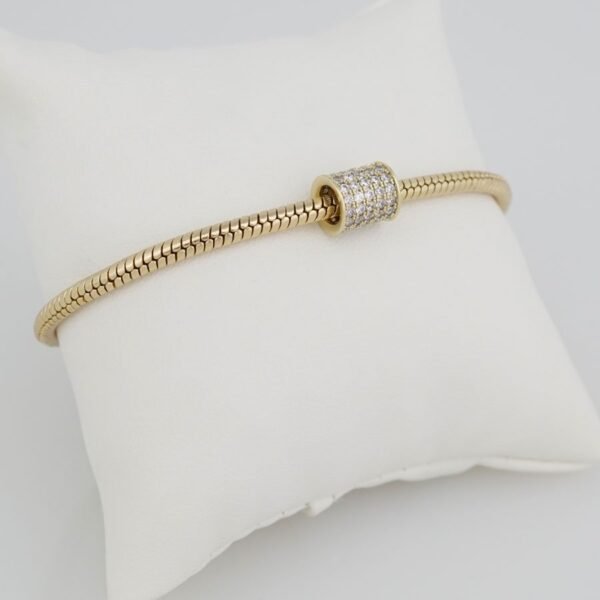 Bracelets Woman/ Manillas Mujer/ 14K Real Color 14K Real Color/ One Charms 3mm M0004