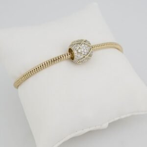 Bracelets Woman/ Manillas Mujer/ 14K Real Color 14K Real Color/ One Charms 3mm M0005