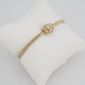 Bracelets Woman/ Manillas Mujer/ 14K Real Color 14K Real Color/ One Charms 3mm M0010