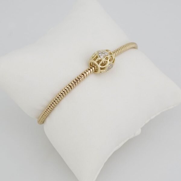 Bracelets Woman/ Manillas Mujer/ 14K Real Color 14K Real Color/ One Charms 3mm M0010