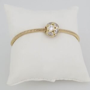 Bracelets Woman/ Manillas Mujer/ 14K Real Color 14K Real Color/ One Charms 3mm M0011