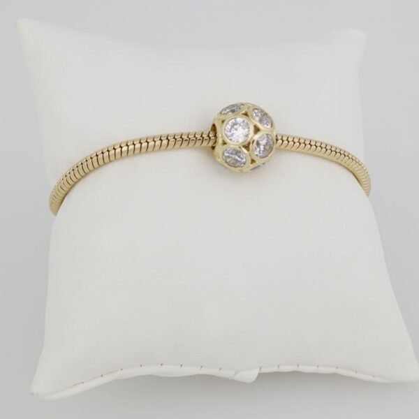 Bracelets Woman/ Manillas Mujer/ 14K Real Color 14K Real Color/ One Charms 3mm M0011