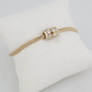 Bracelets Woman/ Manillas Mujer/ 14K Real Color 14K Real Color/ One Charms 3mm M0012