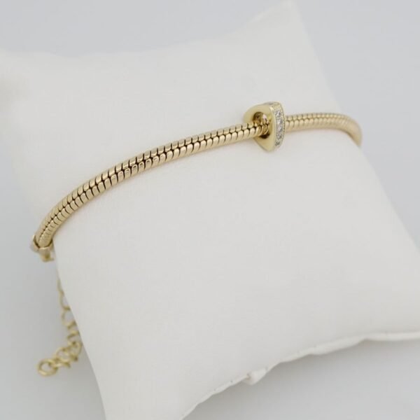 Bracelets Woman/ Manillas Mujer/ 14K Real Color 14K Real Color/ One Charms 3mm M0013