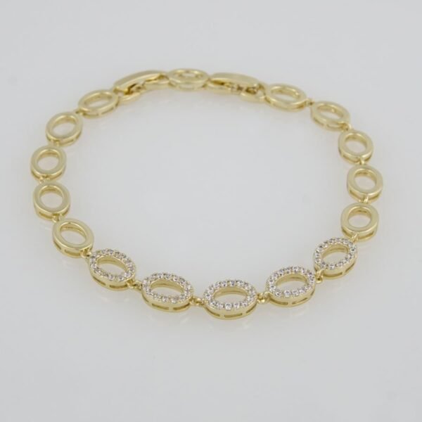 Bangles Woman/Pulsos Dama/  Zircon Stone/  14K Real Color /M0036 - Image 2