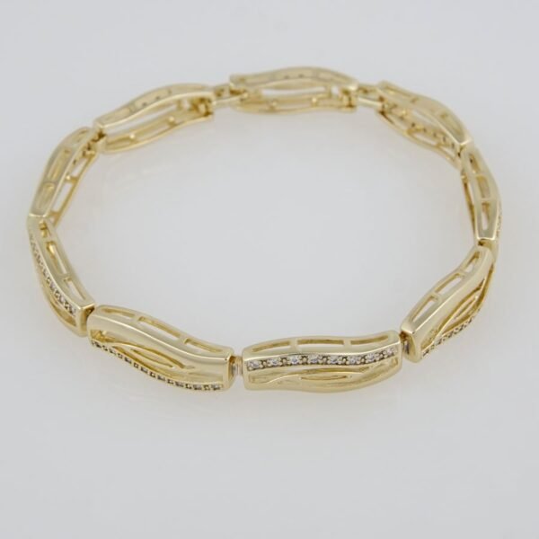 Bangles Woman/Pulsos Dama/  Zircon Stone/  14K Real Color /M0040 - Image 2
