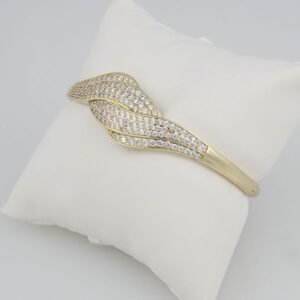 Bangles Woman/Pulsos Dama/  Zircon Stone/  14K Real Color /P0053