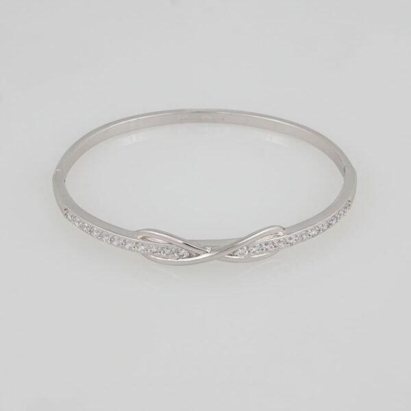 Bangles Woman/Pulsos Dama/  Zircon Stone/Silver Color// P0062 - Image 2