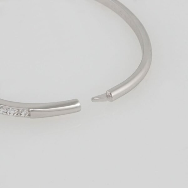 Bangles Woman/Pulsos Dama/  Zircon Stone/Silver Color// P0062 - Image 3