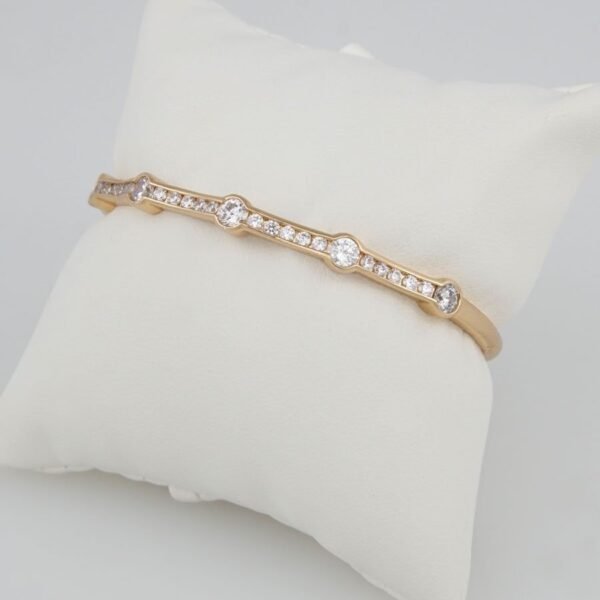 Bangles Woman/Pulsos Dama/  Zircon Stone/Rose Gold Color// P0067
