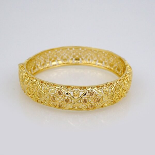 Bangles Women/ Pulsos Dama/ Plain/  14K Real Color// P230