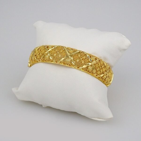 Bangles Women/ Pulsos Dama/ Plain/  14K Real Color// P230 - Image 2