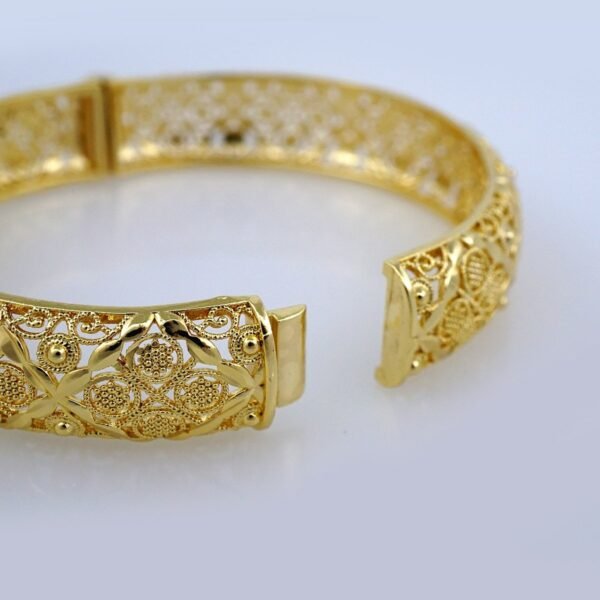Bangles Women/ Pulsos Dama/ Plain/  14K Real Color// P230 - Image 3