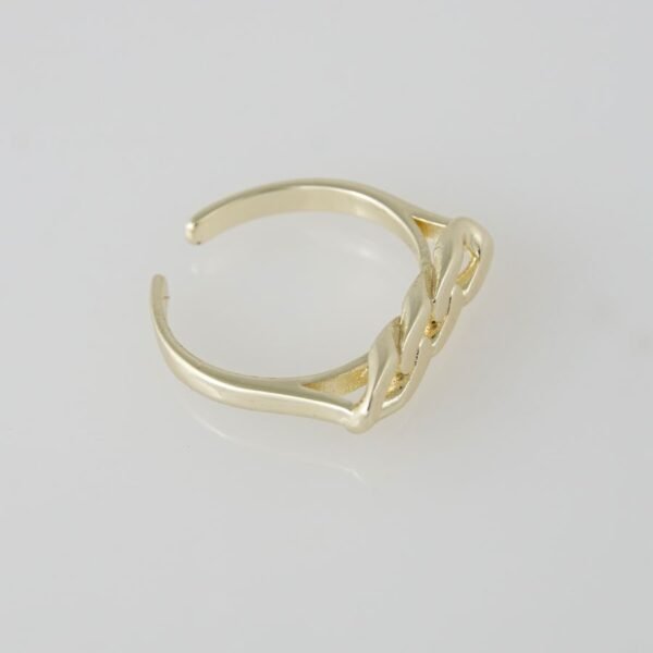 Woman Ring/ Anillos Damas/ Open Size/  Zircon Stone/  14K Real Color/ Ajustable// R003 - Image 3