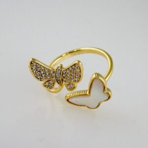 Women Ring/ Anillos Damas/  14K Real Color/  Zircon Stone// R436