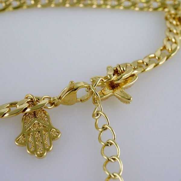 A6008 Anklets - Tobilleras - 14K Real Color - 6mm - Image 3