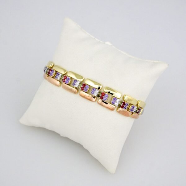 Bracelets Woman/ Manillas Mujer/  Zircon Stone/ 14K Real Color/  FREE SHIPPING OVER $50.00 DOLLAR PURCHASE///B0087