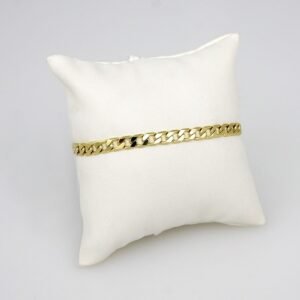 Bracelets Woman/ Pulseras Dama/  Plain/  14K Real Color/ 5mm/ B0104