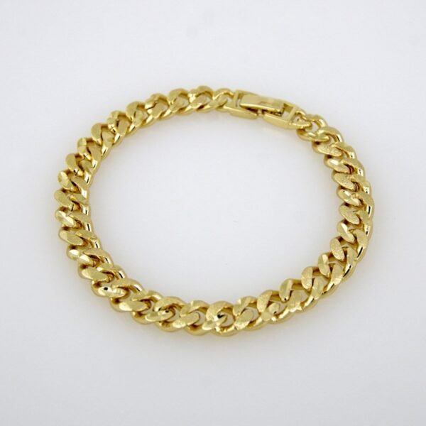 Bracelets Woman/ Pulseras Dama/  Plain/14K Real Color/B0111 - Image 2