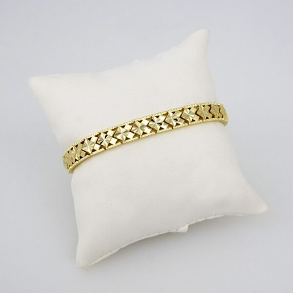Bracelets Woman/ Pulseras Dama/ Plain/14K Real Color/ 4mmX20cm ///B0112