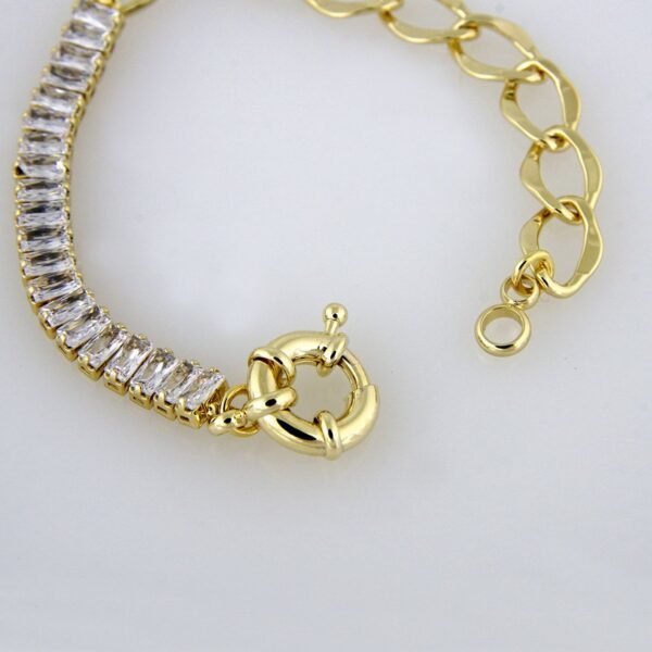 Bracelets Woman/ Manillas Mujer/  14K Real Color/ Zircon Stone// B0141 - Image 3