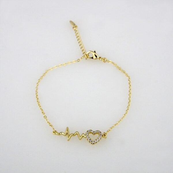 Bracelets Woman/ Manillas Mujer/  14K Real Color/ Zircon Stone// B0142 - Image 2