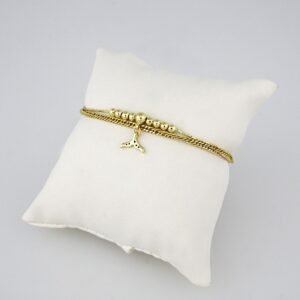 Bracelets Woman/ Manillas Mujer/  14K Real Color/ Plain// B0143