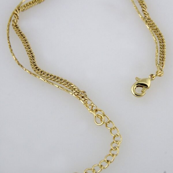 Bracelets Woman/ Manillas Mujer/  14K Real Color/ Plain// B0143 - Image 3
