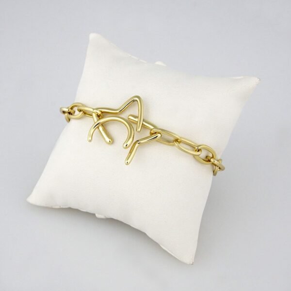 Bracelets Woman/ Manillas Mujer/  14K Real Color/ Plain// B0144