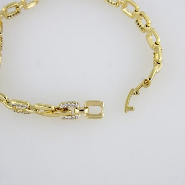 Bracelets Woman/ Manillas Mujer/  14K Real Color/ Zircon Stone// B0149 - Image 3
