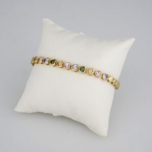 Bracelets Woman/ Manillas Mujer/ 14K Real Color/Zircon Stone// B0151