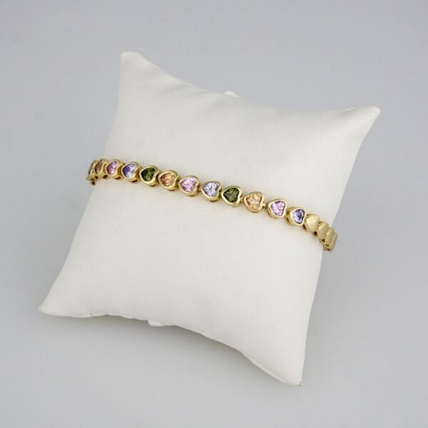 Bracelets Woman/ Manillas Mujer/ 14K Real Color/Zircon Stone// B0151