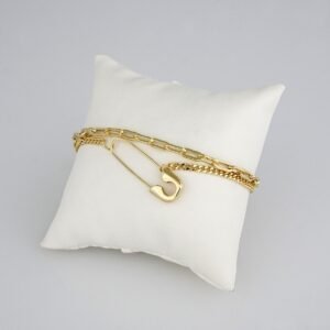 Bracelets Woman/ Manillas Mujer/ Plain/ 14K Real Color// B0152