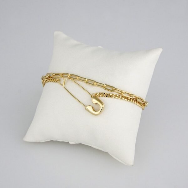 Bracelets Woman/ Manillas Mujer/ Plain/ 14K Real Color// B0152