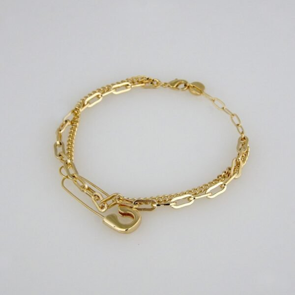 Bracelets Woman/ Manillas Mujer/ Plain/ 14K Real Color// B0152 - Image 2